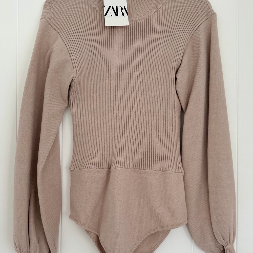 Zara pink backless bodysuit